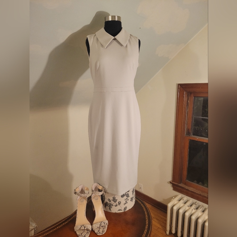 Calvin Klein Taupe Sheath Dress Size 6
